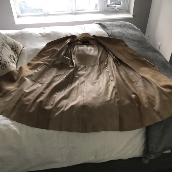 Massimo Dutti Suede Trench Coat - Picture 4 of 5